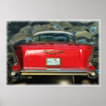 Chevrolet 1957 Rear Poster