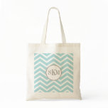 Chevron Monogram Personalised Tote Bags