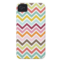 Chevron Zigzag Stripes iPhone 4 Case-Mate Case
