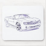 Chevy Camaro Convertible Concept Sketch mousepads