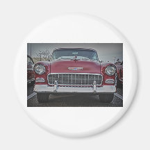 Chevy Classic Car HDR Photo Picture Gift Shirt Mug Fridge Magnet
