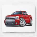 Chevy Silverado Red Extended Cab Mousepad