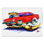 Chevy Vega Red Car Greeting Card