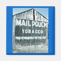Chew Mail Pouch Tobacco Barn Magnet