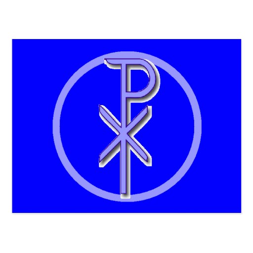 CHI-RHO Christ Postcard