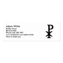 Chi rho - Jesus Business Card