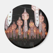Chiang Mai Lanterns Fridge Magnet