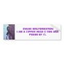 CHIARI MALFROMATIONI AM A ZIPP... BUMPER STICKER