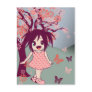 Chibi Anime Manga Cute Japanese Girl Postcard