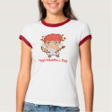 Chibi Cupid Ladies Ringer T-Shirt