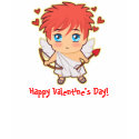 Chibi Cupid Ladies Twofer Sheer (Fitted) t-shirts