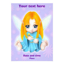 Chibi Faery Personalized Invite