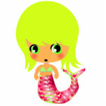 chibi magical mermaid 3 cut outs