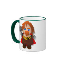 Chibi Thor with Hammer Coffee Mugs