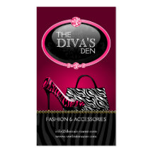 Chic and Sassy Fashion Business Cards