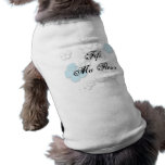 Chic and Simple Flowers: Blue pet clothing