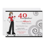 Chic and Stylish Young Woman Party Invitation