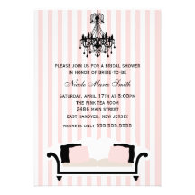 Chic Bridal Shower Announcement