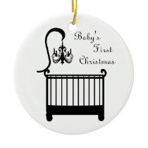 Chic Crib Chandelier Baby's First Christmas 2010 Christmas Tree Ornament