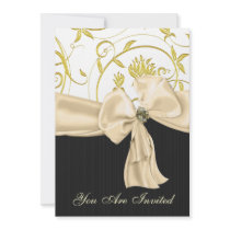 Chic Custom Wedding Rehearsal Dinner Invitation