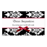 Chic Damask Custom Business Card