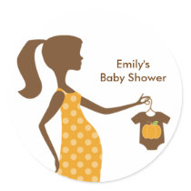 Chic Fall Mum-to-Be Stickers