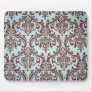 Chic French Blue Fabric Mouse Pad