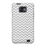 Chic Grey Chevron Pattern Zig Zag Samsung Galaxy casemate cases