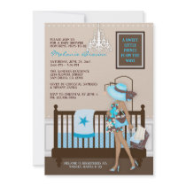 Chic Modern Mum Contemporary Baby Shower Invite