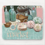 Chic Paris Flea Market Mouse Pad