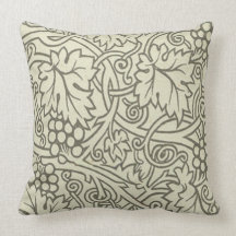 Chic Pattern Grapevine Art Nouveau Design Throw Pillow