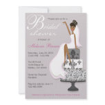 Chic Pink Modern Bride Contemporary Bridal Shower Invitation