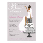Chic Pink Modern Bride Contemporary Bridal Shower Invitation