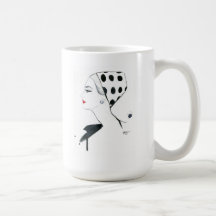 Chic Polka Dotty Porcelain Coffee Mug