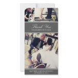 CHIC SILVER GRATITUDE | WEDDING THANK YOU CARD CUSTOMISED PHOTO CARD