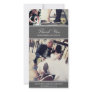 CHIC SILVER GRATITUDE | WEDDING THANK YOU CARD CUSTOMISED PHOTO CARD