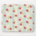   Chic Vintage CHERRIES Fabric Mouse Pad mousepads
