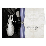 Chic Wedding Photo Thank You Card