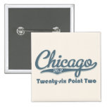 Chicago 26.2 Blue Marathon Button
