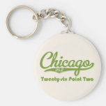 Chicago 26.2 Green Marathon Key Chain
