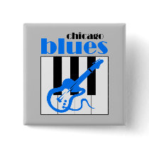 Chicago blues pin