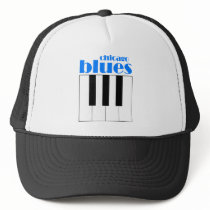 Chicago blues trucker hat