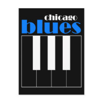 Chicago blues post card