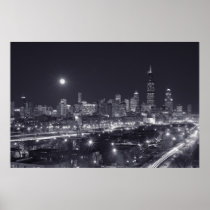 Chicago By Night Posters