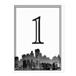 Chicago Destination Wedding Table Number Postcard