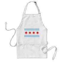 Chicago Flag Apron
