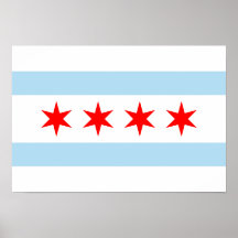 Chicago Flag Print