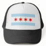 Chicago flag trucker hat