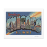 Chicago, Illinois - Large Letter Scenes Post Cards