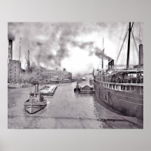 Chicago Industrial Waterfront Posters